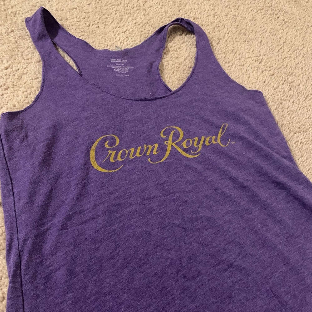Vintage Crown Royal Racer Back Tank Top Size Small
